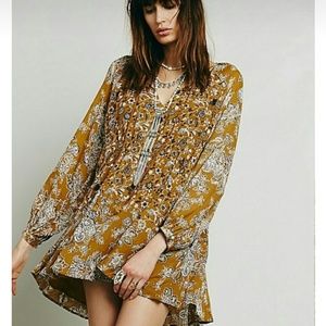 Free People Lucky Loosey Shapeless Dress Size S